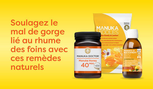 Le miel contre le rhume des foins : le miel de manuka et le miel local