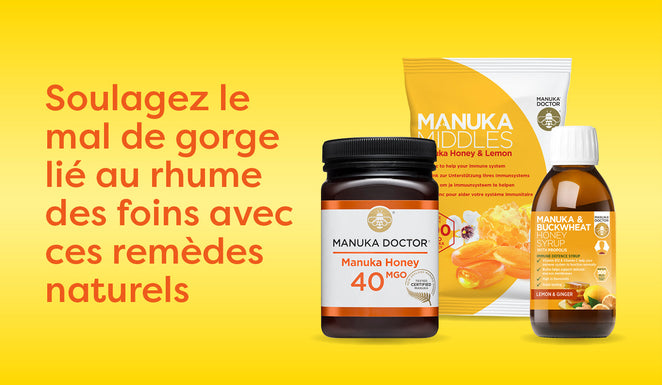 Le miel contre le rhume des foins : le miel de manuka et le miel local