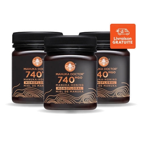 Pack Trio Miel de Manuka 740 MGO 250g