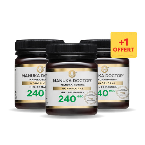 2+1 OFFERT : Pack Trio Miel de Manuka 240 MGO 250g - DDM janv 2026