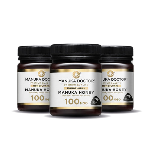 3 x 100 MGO Miel de Manuka 250g - DDM 31-12-2026