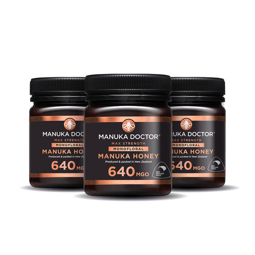 Pack Trio Miel de Manuka 640 MGO 250g